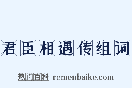 君臣相遇传组词是什么意思的图片